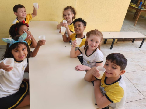 Aula de culinária- Educação infantil e 1°ano . Dia de suco